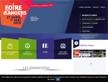 Tablet Screenshot of foire-angers.com